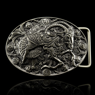 German silver belt buckle “Capricorn”
